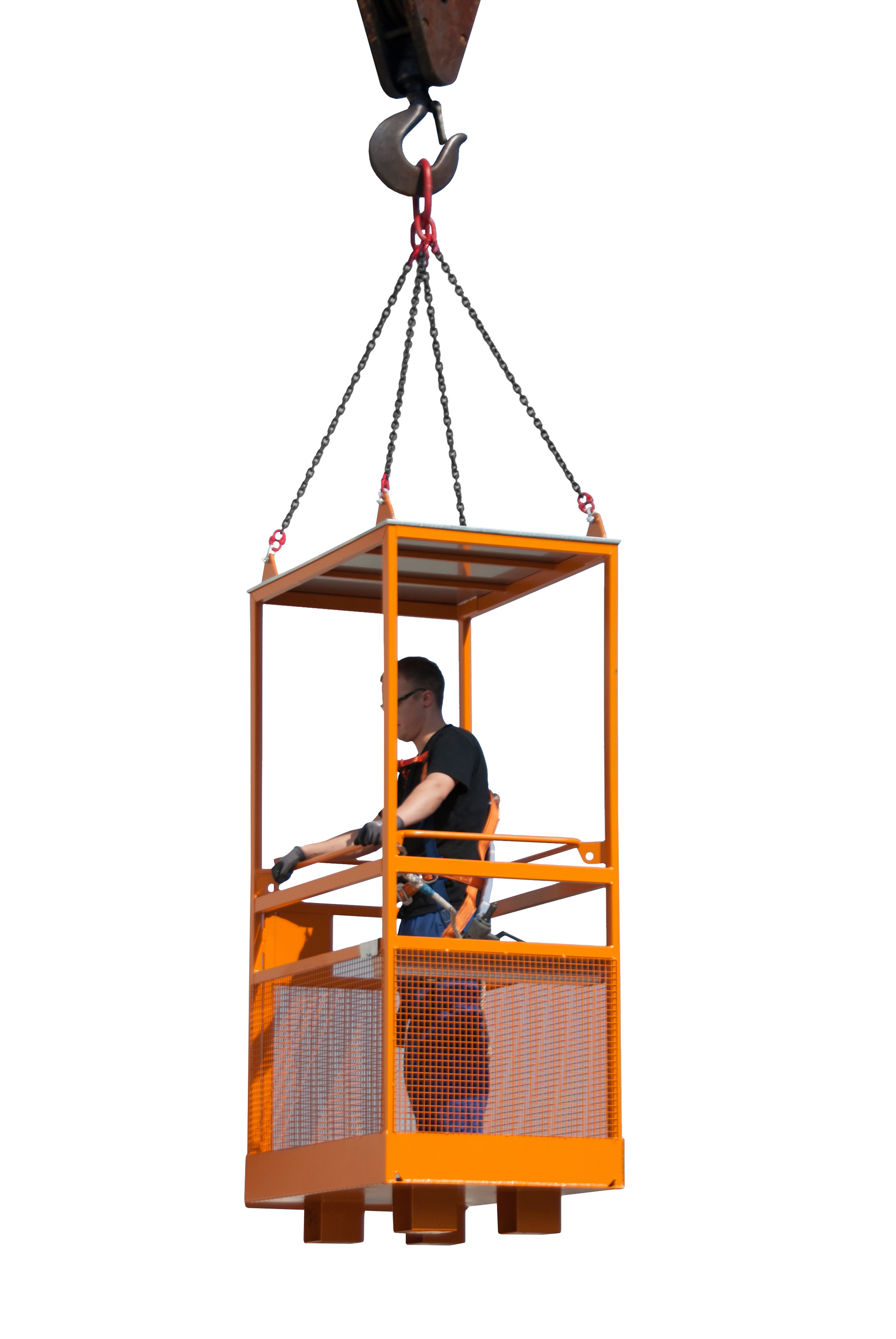 Arbeitsbühne Typ MB-K-IV RAL 2000 Gelborange-Anbaugeräte für Ihren Stapler